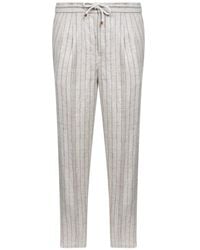Brunello Cucinelli - Pleated Drawstring Pants - Lyst
