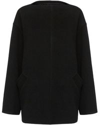 MM6 by Maison Margiela - Boat-Neck Oversized Sweatshirt - Lyst