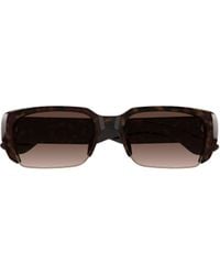 McQueen - Eyewear Rectangle Frame Sunglasses - Lyst
