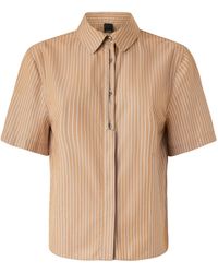 Pinko - Striped Short-Sleeved Shirt - Lyst
