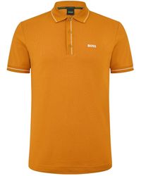 BOSS - Sleeve Polo Shirt - Lyst