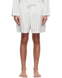 Tekla - Drawstring Pajama Shorts - Lyst