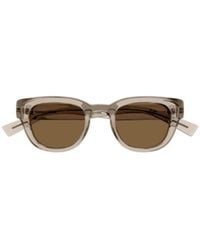 Saint Laurent - Eyewear Oval Frame Sunglasses - Lyst