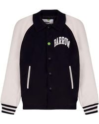 Barrow - Logo Printed Varsity Jacket - Lyst