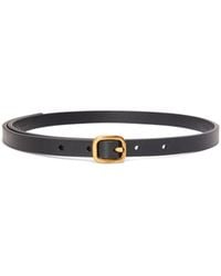 Loewe - Logo Engraved Rounded Soft Belt - Lyst