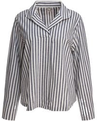 Ines De La Fressange Paris - Striped-Pattern Cotton Shirt - Lyst