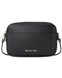 Michael Kors - Jet Set Small Pebbled Leather Camera Crossbody Bag - Lyst