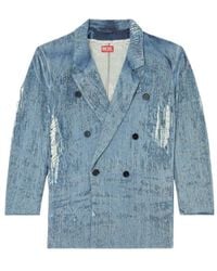 DIESEL - D-Pekka Double Breasted Blazer - Lyst