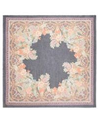 Etro - Floral Paisley Printed Fringe-Trim Scarf - Lyst