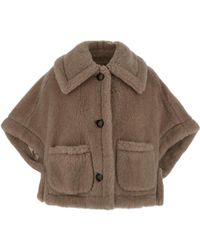 Max Mara - Teddy Short-Sleeve Cropped Jacket - Lyst