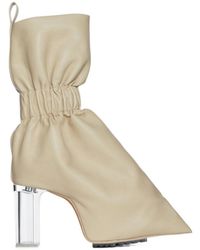 Rick Owens - Taquito Ruched Leather Boots - Lyst