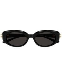 McQueen - Eyewear Oval Frame Sunglasses - Lyst