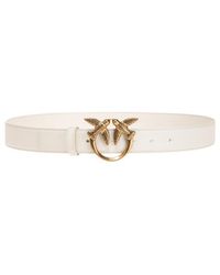 Pinko - Lovebird Metal Buckle Belt - Lyst