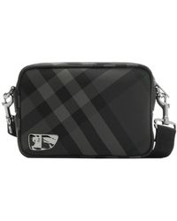 Burberry - Grid Checked Shoulder Bag - Lyst