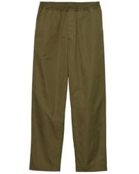Prada - Triangle-Logo Patch Elasticated Waistband Trousers - Lyst