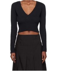 Our Legacy - Long-Sleeved V-Neck Sweater - Lyst