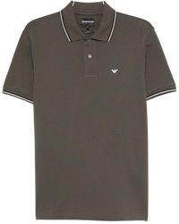 Emporio Armani - Logo-Motif Polo Shirt - Lyst