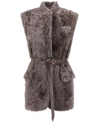Brunello Cucinelli - Fur Vest - Lyst