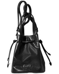 Miu Miu - Shiny Leather Pouch - Lyst