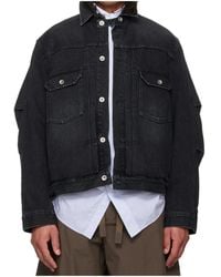 Sacai - Faded Denim Jacket - Lyst