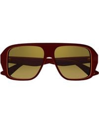 Gucci - Eyewear Aviator Frame Sunglasses - Lyst