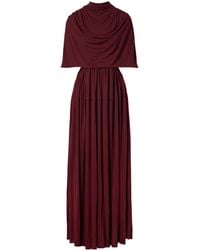 Proenza Schouler - Frankie Cape-Effect Pleated Cutout Crepe Maxi Dress - Lyst
