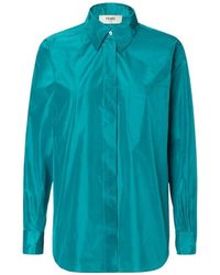 Fendi - Long Sleeved Oversized Shirt - Lyst