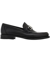 Ferragamo - Ferragamo Gancini Buckle Slip-On Loafers - Lyst