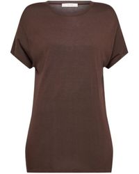 The Row - Kota Fine Viscose Blend Short Sleeve Top - Lyst
