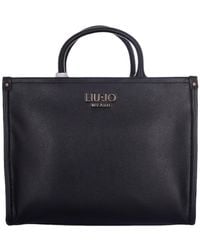 Liu Jo - Logo Detailed Medium Tote Bag - Lyst