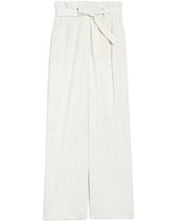 Max Mara - Xero Striped Straight Leg Trousers - Lyst