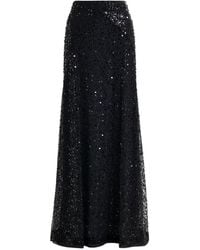 Essentiel Antwerp - Panelled Maxi Skirt With Sequin And Bead Embellishments - Lyst