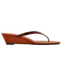Christopher Esber - Round-Toe Wedge Sandals - Lyst