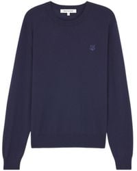 Maison Kitsuné - Maison Kitsuné Bold Fox Head Patch Knitted Jumper - Lyst