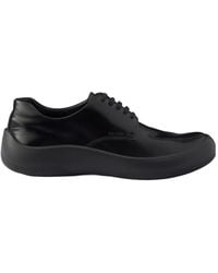 Prada - Lace-Up Flat Shoes - Lyst