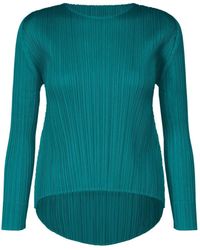 Pleats Please Issey Miyake - Pleats Please Issey Miyake Monthly Colors: October Crewneck T-Shirt - Lyst