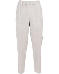 Peserico - Stretch Slim-Fit Trousers - Lyst