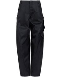 Alaïa - Alaïa Wide-Leg Cargo Pants - Lyst