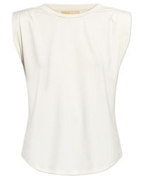 MICHAEL Michael Kors - Crew Neck Sleeveless Top - Lyst