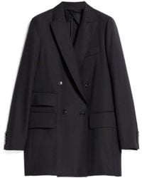 Max Mara - Double-Breasted Long-Sleeved Blazer - Lyst