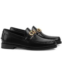 Gucci - Logo Plaque Slip-On Loafers - Lyst