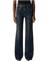 R13 - Charlotte Wide-Leg Jeans - Lyst