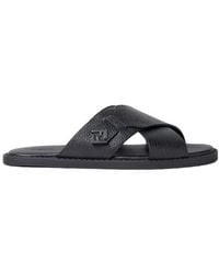 Fendi - Squared Ff Slides - Lyst