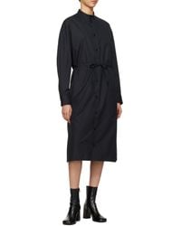 Lemaire - Drawstring Long Sleeved Shirt Dress - Lyst