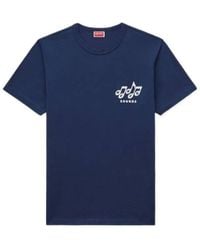 KENZO - Sounds' Embroidered Slim T-Shirt - Lyst
