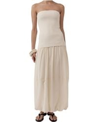 St. Agni - Strapless Midi Dress - Lyst