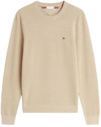 Tommy Hilfiger - Logo-Embroidered Waffle-Knit Sweater - Lyst