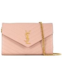 Saint Laurent - Monogram Chain Wallet - Lyst