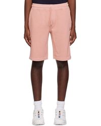 C.P. Company - Fleece Drawstring Waist Shorts - Lyst