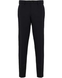 Prada - Mid-Rise Cropped Tailored Trousers - Lyst